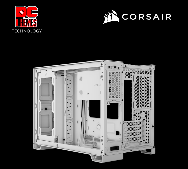 CORSAIR 2500X Mid-Tower Dual Chamber PC Casing - White